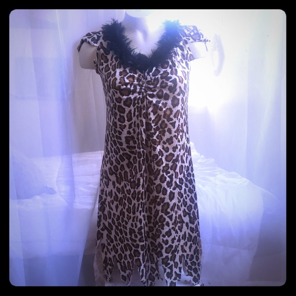 Leopard Cat Adult Halloween Costume Dress